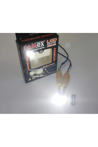 FEMEX Premium Beyaz Ampul T10 24 Smd 4014 Chip Mini Yassı Led Aktif Canbus ürün görseli 1