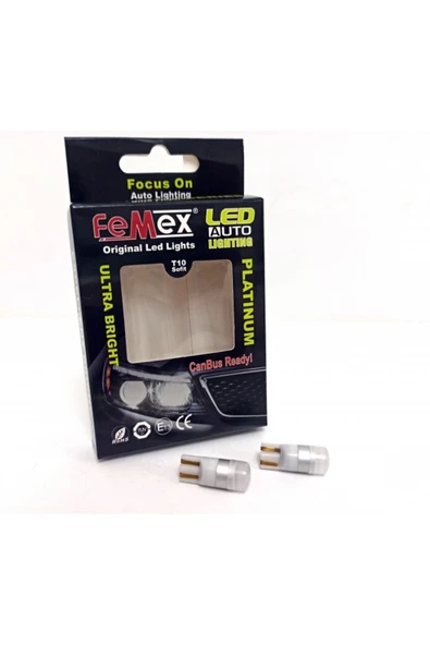 FEMEX T10 Ampul 1smd 3030 Chipset Mini BEYAZ Led Aktif Canbus ürün görseli 1