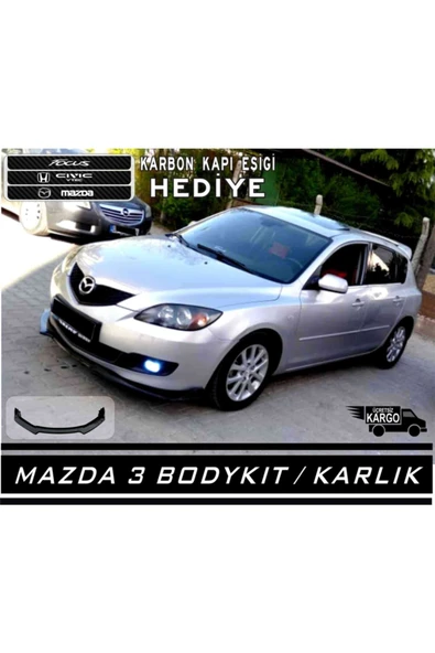 Mazda 3 Lip 4 Parça Kırmızı - Resim 4