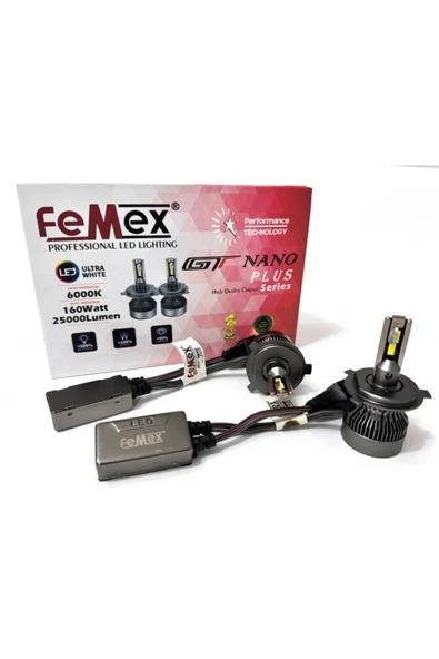 Femex GT Nano Plus Csp LUMILED ROYAL Chipset Radyatör Soğutmalı H4 Led Xenon Far Ampulu ürün görseli 1
