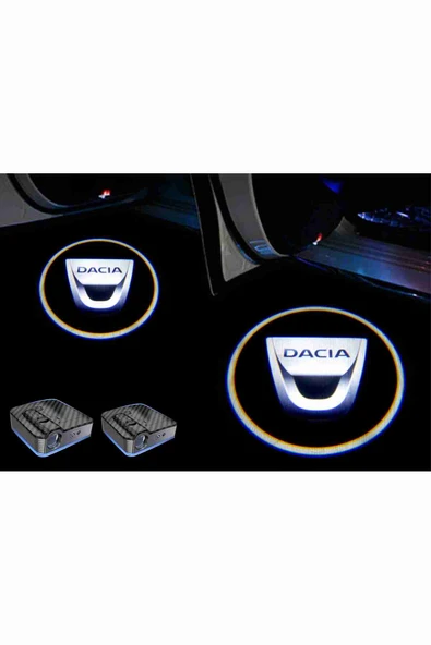 Dacia Araçlar Için Pilli Yapıştırmalı Kapı Altı Led Logo ürün görseli 1