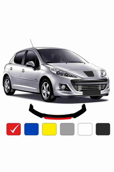 Peugeot 207 Lip 4 Parça Kırmızı ürün görseli 1