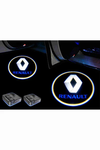 Renault Araçlar İçin Pilli Yapıştırmalı Kapı Altı Led Logo-Projektör ürün görseli 1
