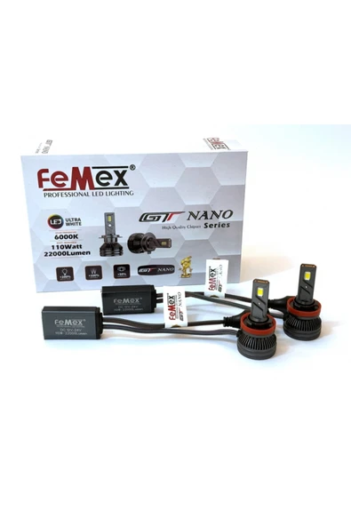 FEMEX H8/11 Led Xenon Led Femex Gt Nano Pro Csp Lextar Headlight ürün görseli 1