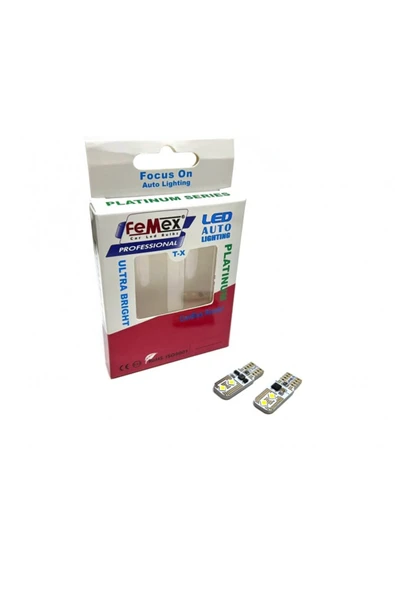 FEMEX Ampul Platinum BEYAZ T10 4 Smd 3030 Chip Led Aktif Canbus ürün görseli 1