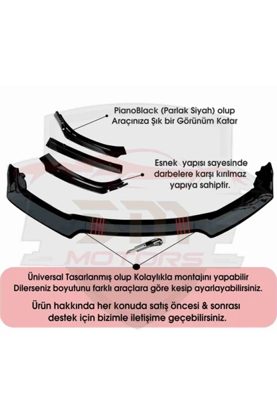 Astra H Lip 4 Parça Kırmızı - Resim 3