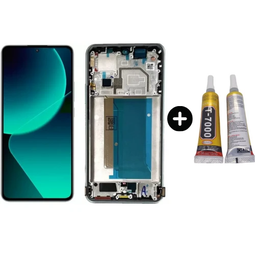 Xiaomi Mi 13T Pro Uyumlu Çıtalı Servis Lcd Ekran Dokunmatik + B7000 ürün görseli 1