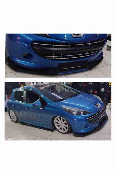 Peugeot 207 Lip 4 Parça Mavi / - Resim 3