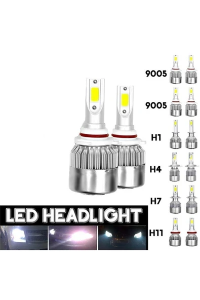 Super Nova Beyaz Psx24w H16 Şimşek Etkili Zenon Cob Led Xenon Led Headlight ürün görseli 1