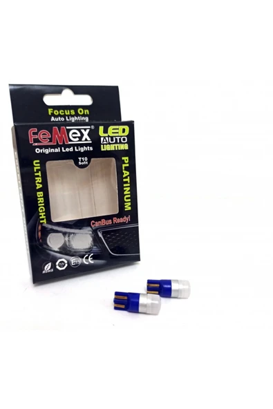FEMEX T10 Ampul 1smd 3030 Chipset Mini MAVİ Led Aktif Canbus ürün görseli 1