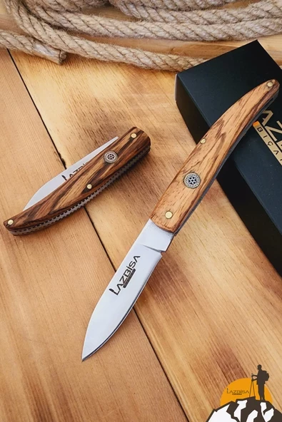 Zeytin Sap Kamp Çakısı Outdoor Piknik Çakısı Bahçe Çakısı (ÇKX-348) ürün görseli 1