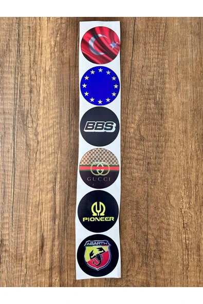 Araç Ön Cam Logosu Hologramlı Yan kapı, Yan Cam Stickerı logo model6 ürün görseli 1