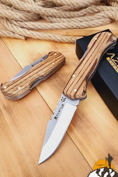 Zeytin Sap Kamp Çakısı Outdoor Piknik Çakısı Bahçe Çakısı (ÇKW-473) ürün görseli 1