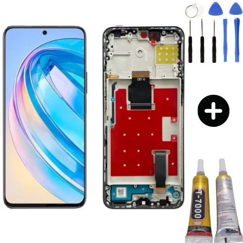 Huawei Honor X8A CRT-LX1 Uyumlu Çıtalı A Kalite Lcd Ekran Dokunmatik + Montaj Seti ürün görseli 1