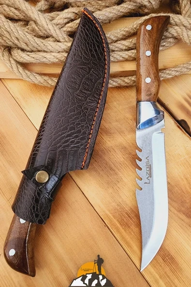 Ceviz Sap Outdoor Kamp Bıçağı Çakısı Piknik Bıçak Çakı Mutfak Bıçağı Kılıflı  KMP-01 ürün görseli 1