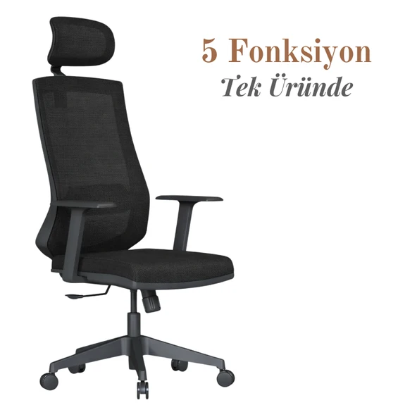 Casella Sunset Fileli Yönetici Koltuğu | Ofi̇s Koltuğu | Ergonomik, Şık Ve Fonksiyonel ürün görseli 1