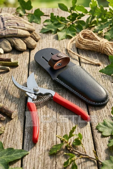 Lz-k9 Budama Makası Bağ Makası Ve Deri Kılıfı 2 Li Set ürün görseli 1