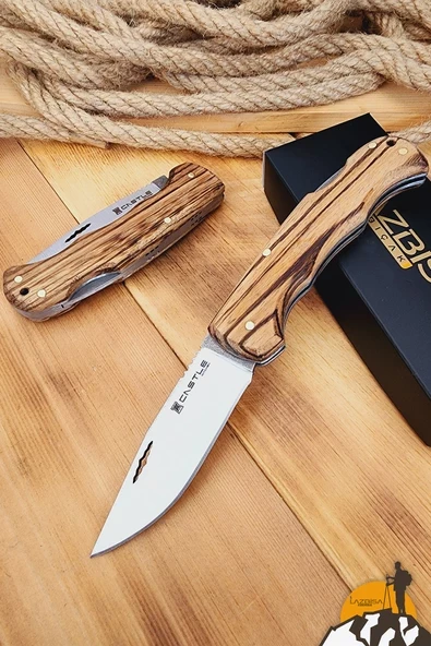 Zeytin Sap Kamp Çakısı Outdoor Piknik Çakısı Bahçe Çakısı (ÇKX-726) ürün görseli 1