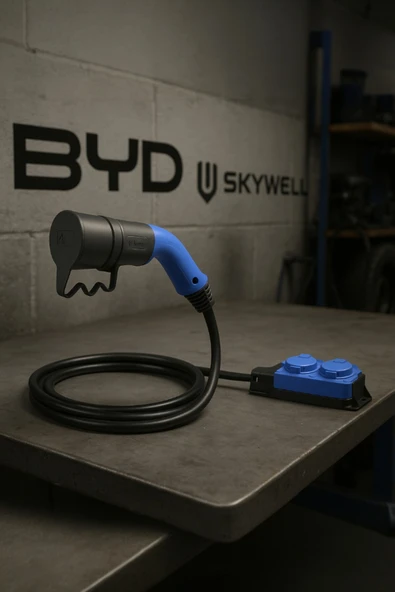 Bemis Elektrikli Araçlardan Güç Alın: V2L 2'li Uzatma Priz Adaptör Byd-Skywell ürün görseli 1
