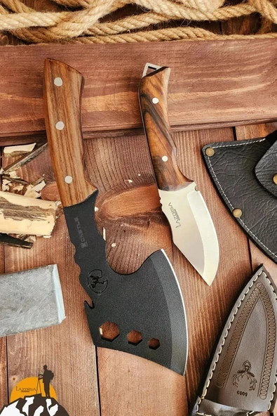 2 Li Outdoor Balta Bıçak Seti Kamp Baltası Bıçağı Budama Baltası BLTX11 ürün görseli 1