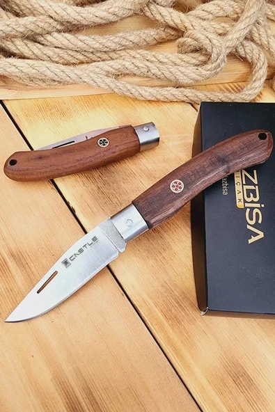 Ceviz Sap Çakı Kamp Çakısı Outdoor Piknik Çakısı Bahçe Çakısı Mutfak Bıçak Bıçağı (ÇK117) ürün görseli 1