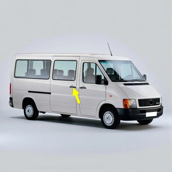 VW LT35 Volt 1996-2007 Sağ Orta Sürgülü Dış Kapı Kolu 2D1843704 ürün görseli 1
