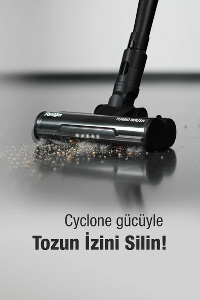 Fantom Pluto P 6000 Cyclone Dikey Elektrikli Süpürge Siyah - Resim 9