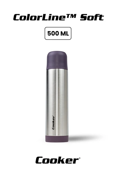 Cooker ColorLine Soft 500 ml Paslanmaz Çelik Termos CKR2001 ürün görseli 1