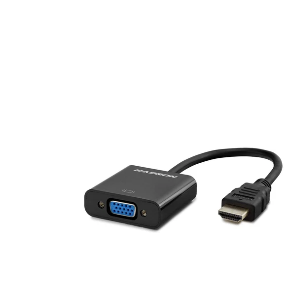 Hdmı To Vga F Çevirici 1080P Siyah HDX2020 ürün görseli 1