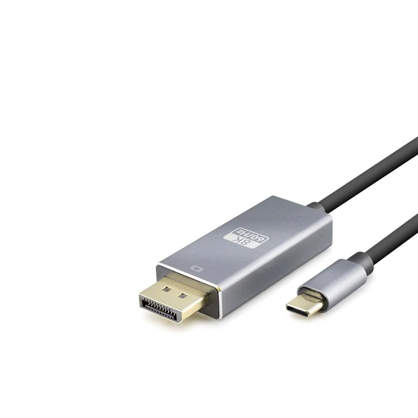 Type-C To Dısplay Kablo 8K 60Hz Pvc 1.8M Siyah HDX7859 ürün görseli 1