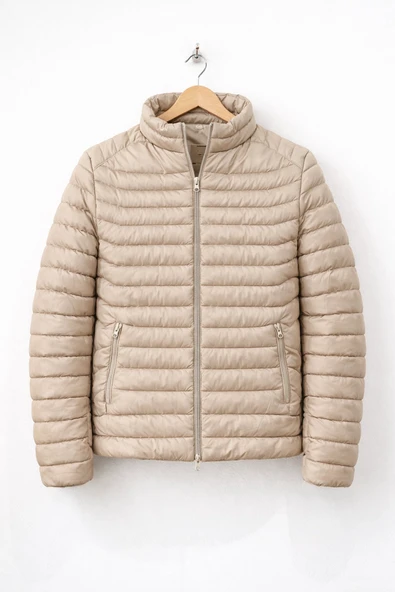 Erkek Slim Fit Şişme Mont Vizon Edw435 ürün görseli 1