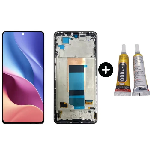 Xiaomi Pocophone Poco F4 Uyumlu Çıtalı A Kalite Lcd Ekran Dokunmatik + B7000 ürün görseli 1