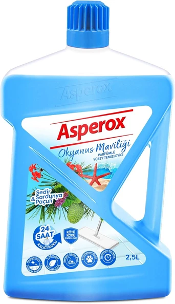 Asperox Okyanus Maviliği Yüzey Temizleyici Sedir & Sardunya Paçuli 2.5 Litre ürün görseli 1