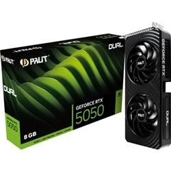 Palit RTX5050 Dual 8GB 128Bit GDDR6 3xDP 1xHDMI 2.1b,  2.1b, 550W Min PSU E.Kart ürün görseli 1