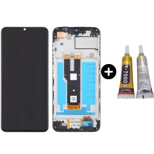 Zte Nubia V50 Design Uyumlu Çıtalı HK Lcd Ekran Dokunmatik + B7000 ürün görseli 1