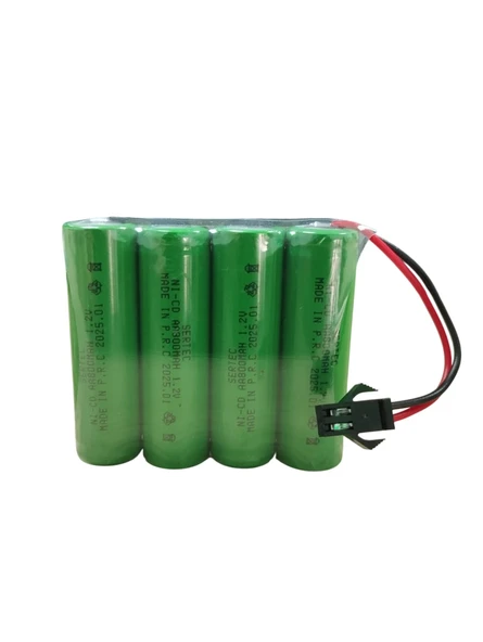 SERTEC 4.8V 4S1P AA 800 MAH KABLO + SİYAH KONNEKTÖRLÜ OYUNCAK PİLİ ürün görseli 1