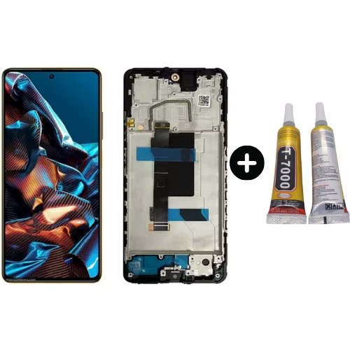 Xiaomi Pocophone Poco X5 Pro Uyumlu Çıtalı HK Lcd Ekran Dokunmatik + B7000 ürün görseli 1
