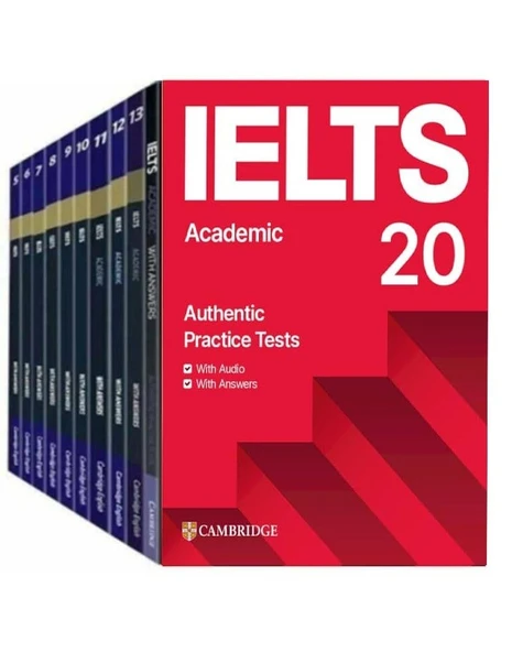 Cambridge English University IELTS 1-20 Academic with Answers with Audio ürün görseli 1