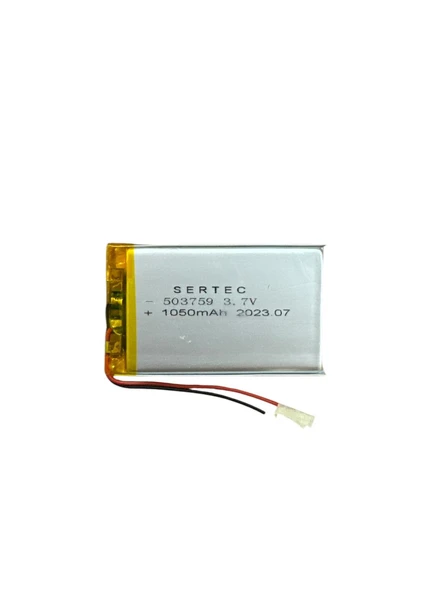 503759 3.7V 1050 MAh Li-Polymer Pil Devreli/1.5A ürün görseli 1