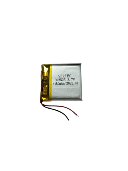 302525 3.7V 180mAh Li-Polymer Pil Devreli/1.5A ürün görseli 1