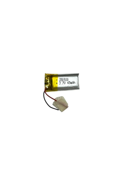 350920 3.7V 45 mAh Li-Polymer Pil Devreli/1.5A ürün görseli 1
