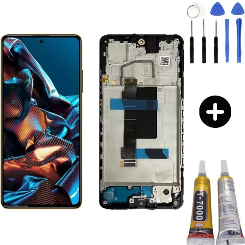 Xiaomi Pocophone Poco X5 Pro Uyumlu Çıtalı Servis Lcd Ekran Dokunmatik + Montaj Seti ürün görseli 1