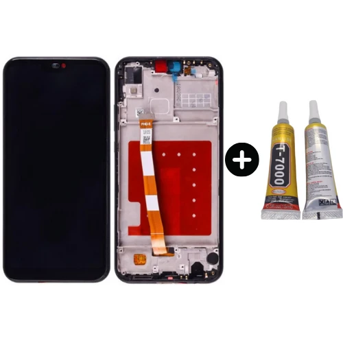 Huawei P20 Lite Uyumlu Çıtalı Lcd Ekran Dokunmatik + B7000 ürün görseli 1