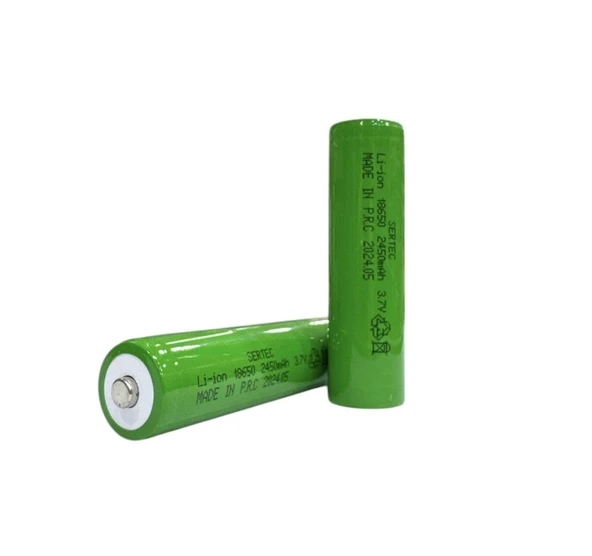 18650 3.7V 2450 Mah 1C Li-ion Şarjlı Pil Başlı ürün görseli 1