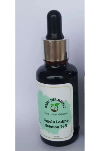İyot Damlası %5'lik 30 ml Damlalıklı Şişe Lugol Çözeltisi %5 ürün görseli 1