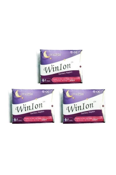 Winalite Winion Negatif Iyonlu Ped Anyon Kartuşlu Gece Ped 3 Adet ürün görseli 1