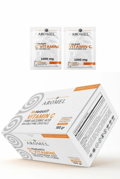 Aromel C Vitamini 100 Şase  Askorbik Asit Alman Menşei 100 gr Ekstra Saf ürün görseli 1