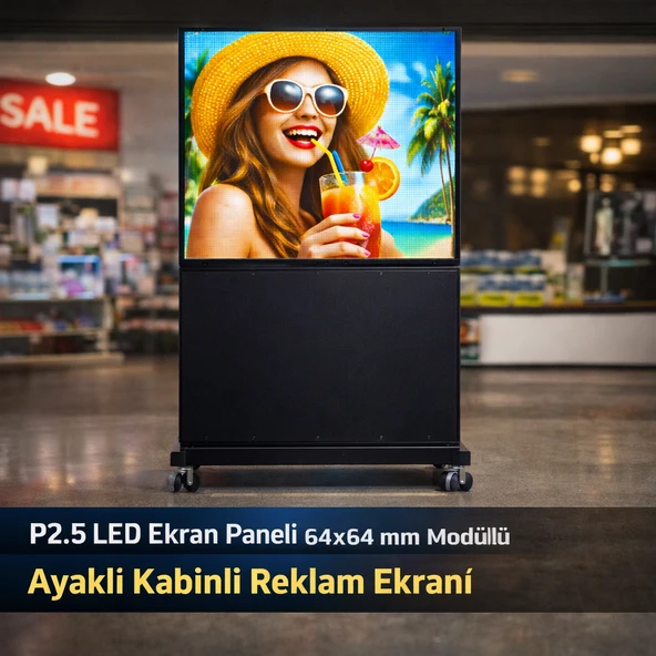 LED Ekran 64x64 cm P2,5 Indoor 3840HZ ürün görseli 1