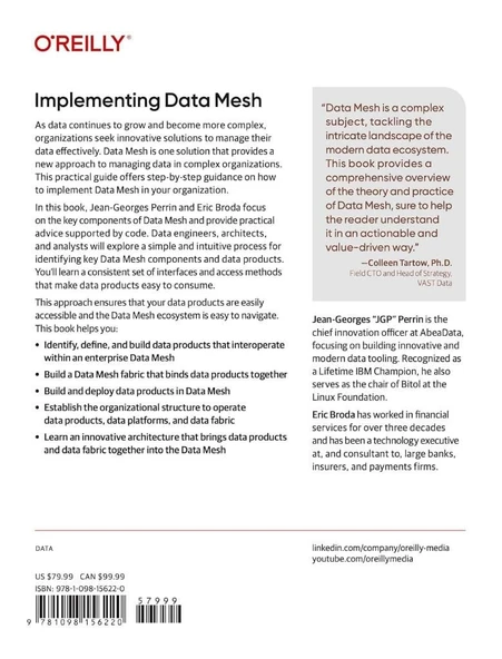Implementing Data Mesh: Design, Build, and Implement Data Contracts, Data Products, and Data Mesh Georges Perrin Broda - Resim 3