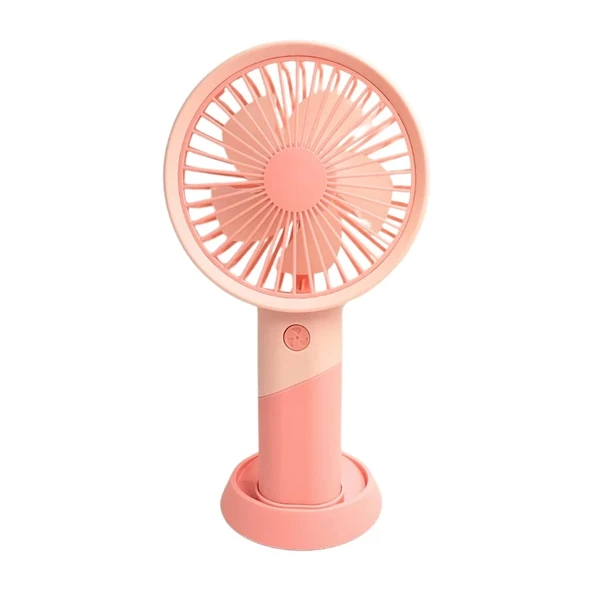 bigmate Mini El Fanı Taşınabilir Serinletici Şarjlı Pembe Vantilatör 3 Kademeli Hız Ayarı YM88176A ürün görseli 1